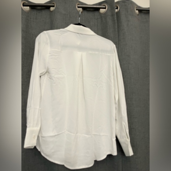 SPRING SEAON Women's Button Down Shirt Collared Blouses Long Sleeve Chiffon - Picture 7 of 7